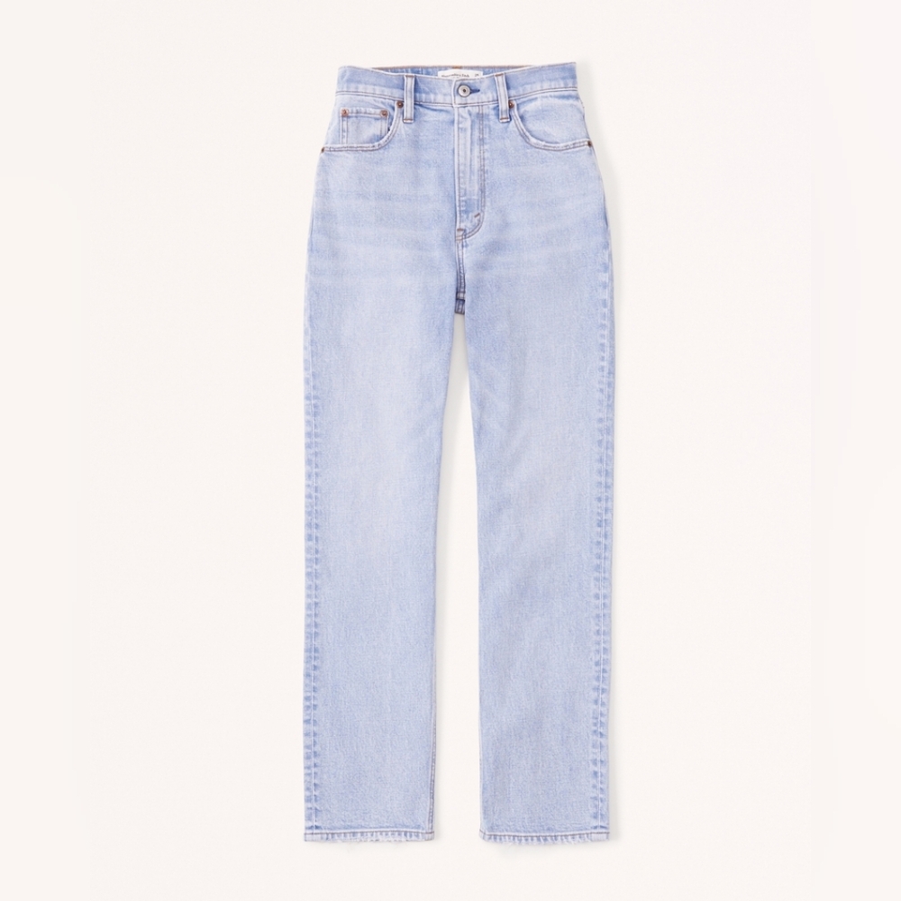Abercrombie & Fitch: Ultra High Rise Ankle Straight Jean